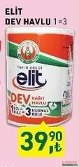 TARIM KREDİ ELİT DEV KAĞIT HAVLU 1=3 fiyat ve kampanya bilgisi